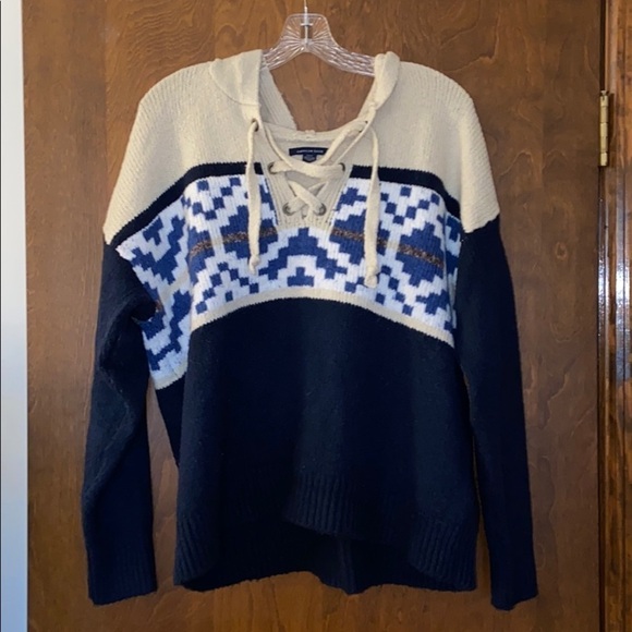 American Eagle Sweater Hoodie size M EUC - Picture 3 of 6